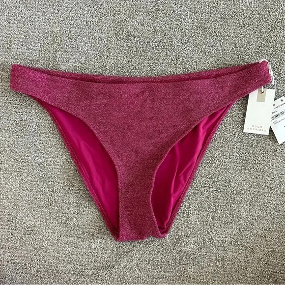 Good American Hawaiian Pink Sparkle Better Bikini Bottoms Size 3X - Picture 1 of 5